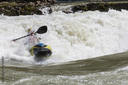 Kayak in whitewater