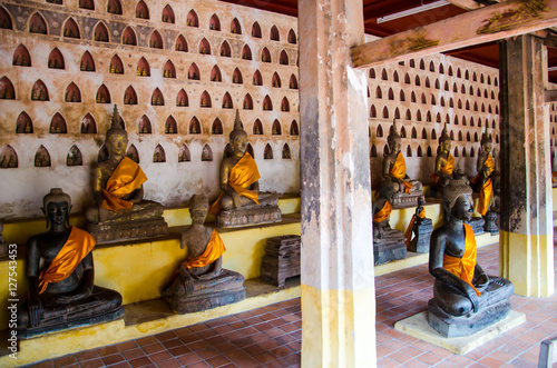 The Buddha image in Vientiane Laos PDR  photo