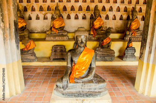 The Buddha image in Vientiane Laos PDR  photo