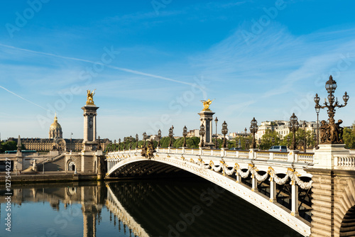Alexandre III bridge in Paris, France.