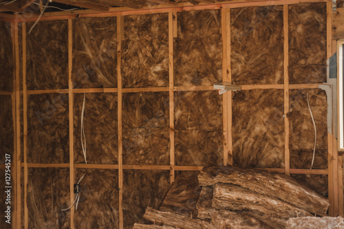 insulation in the construction of the garage