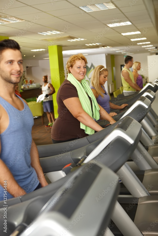 People training in gym People training in gym