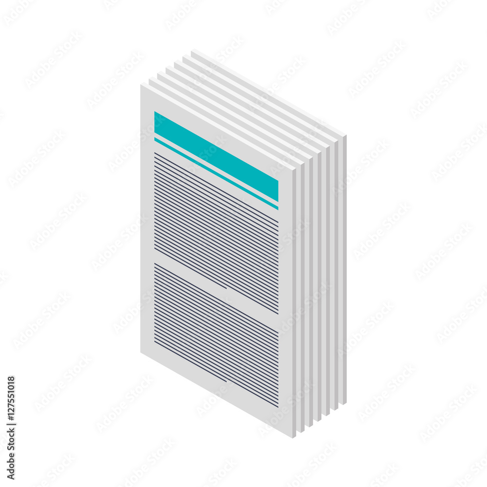 package of multiple sheets with text vector illustration package of multiple sheets with text vector illustration