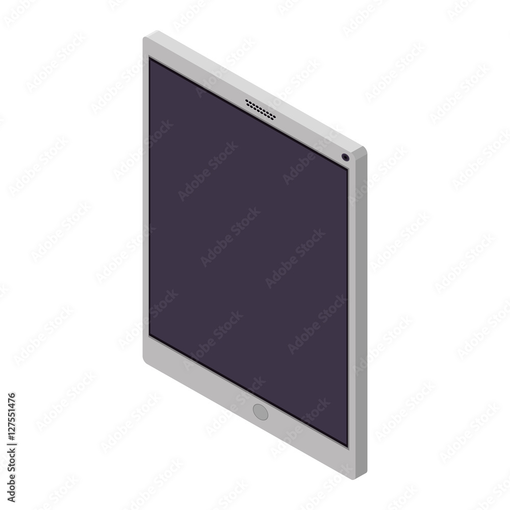 tech touch tablet camera front vector illustration tech touch tablet camera front vector illustration