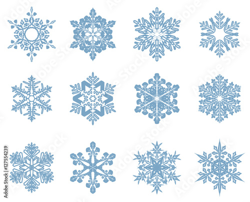 Set of snowflake 