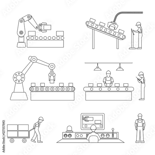 icons of industrial subject