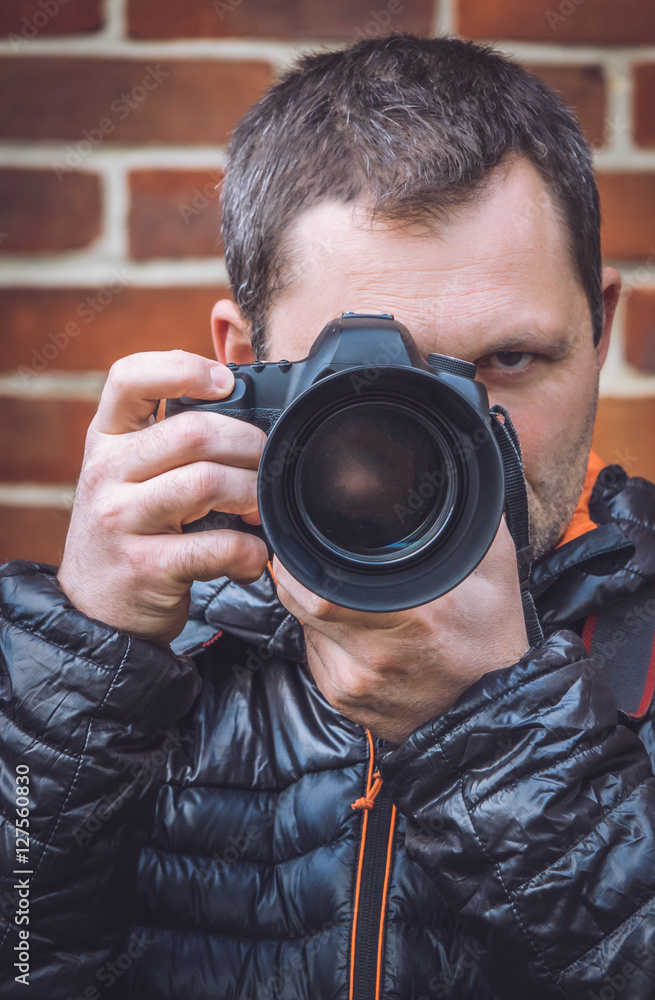 Portrait of a professional photographer Portrait of a professional photographer