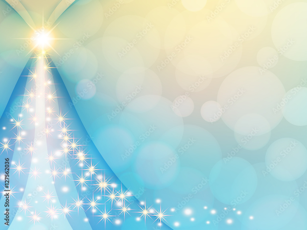 Abstract background of christmas tree lights holiday blue yellow bokeh Abstract background of christmas tree lights holiday blue yellow bokeh
