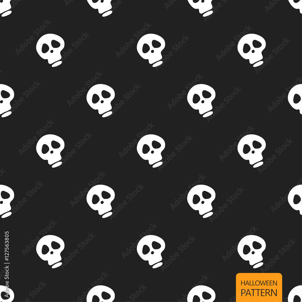 Halloween background seamless pattern, cartoon vector. Halloween background seamless pattern, cartoon vector.