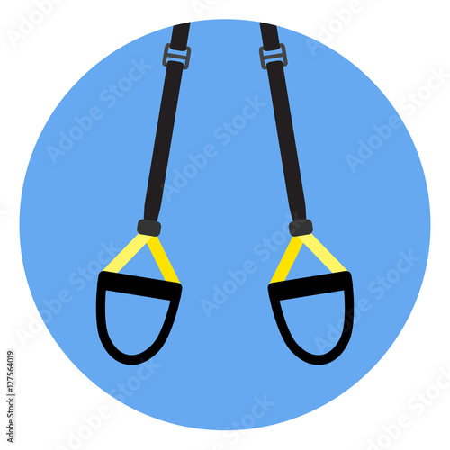 TRX flat icon emblem