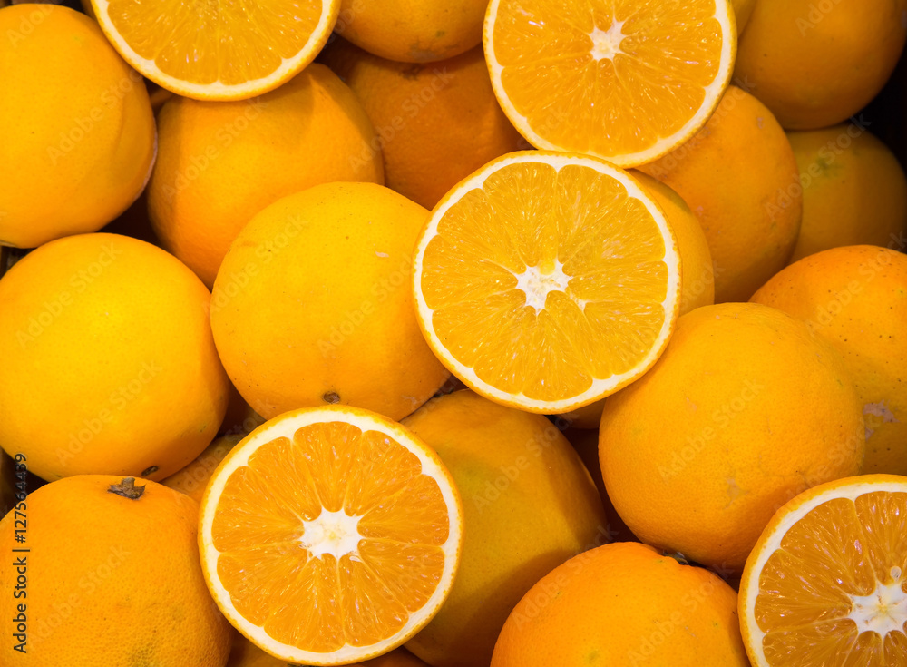 Sicilian oranges for sale at the greengrocer Sicilian oranges for sale at the greengrocer