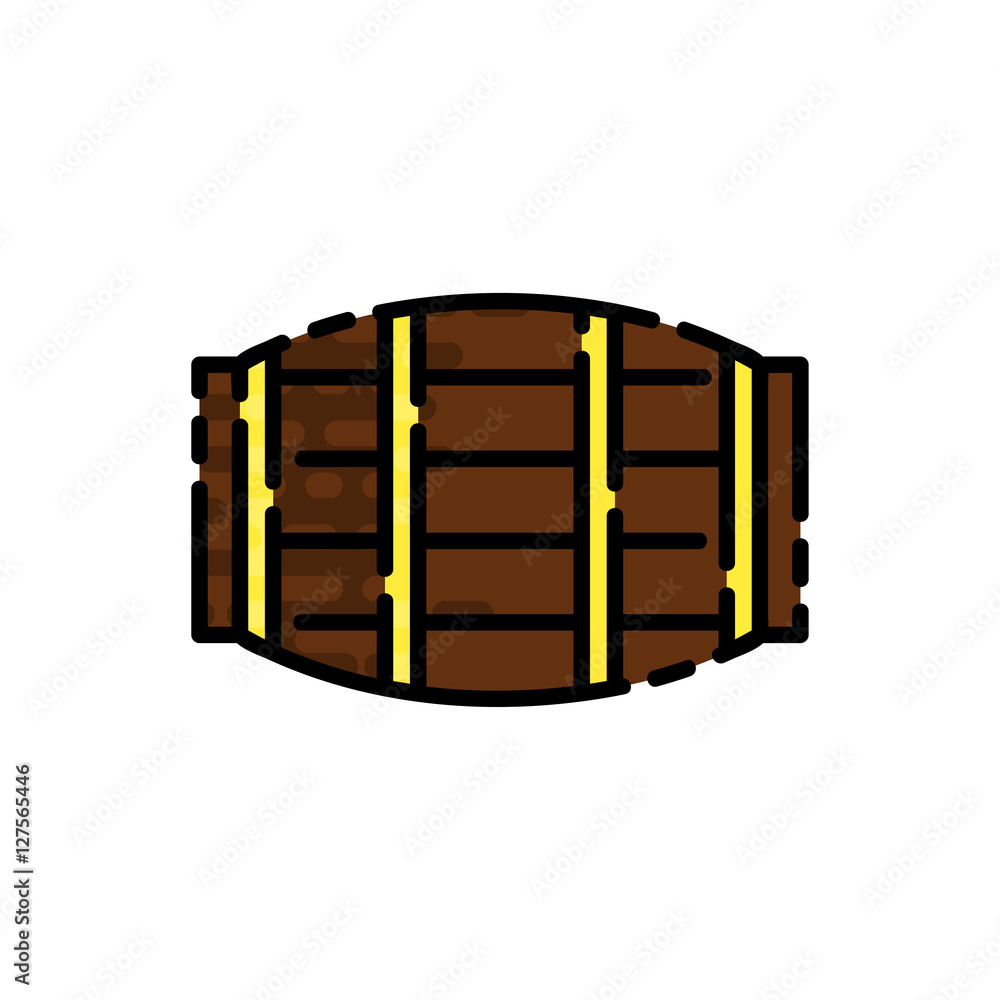 Obraz premium Wine flat icon