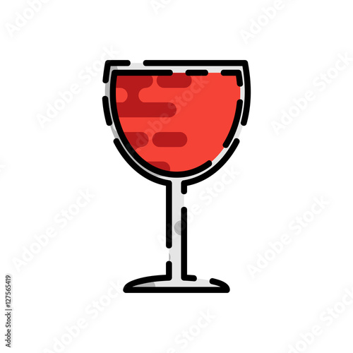 Wine flat icon