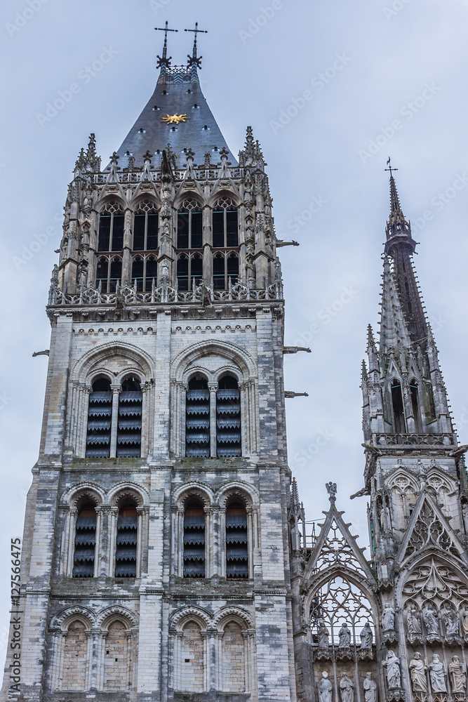 Rouen Cathedral (Cathedrale de Notre-Dame, 1202 - 1880). France.
