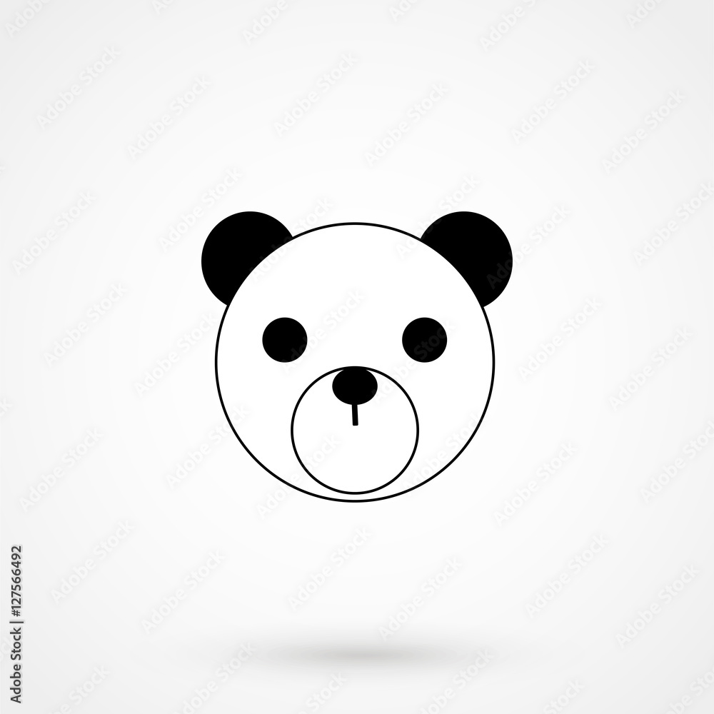 bear icon vector flat bear icon vector flat
