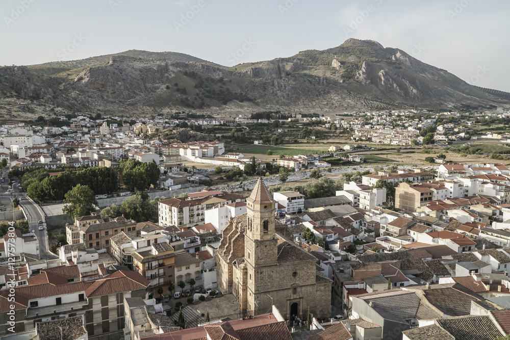 View of Loja town in southern Spain,