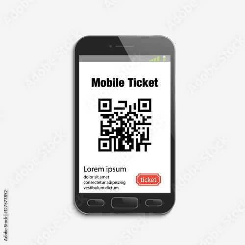 Mobile phone ticket online service