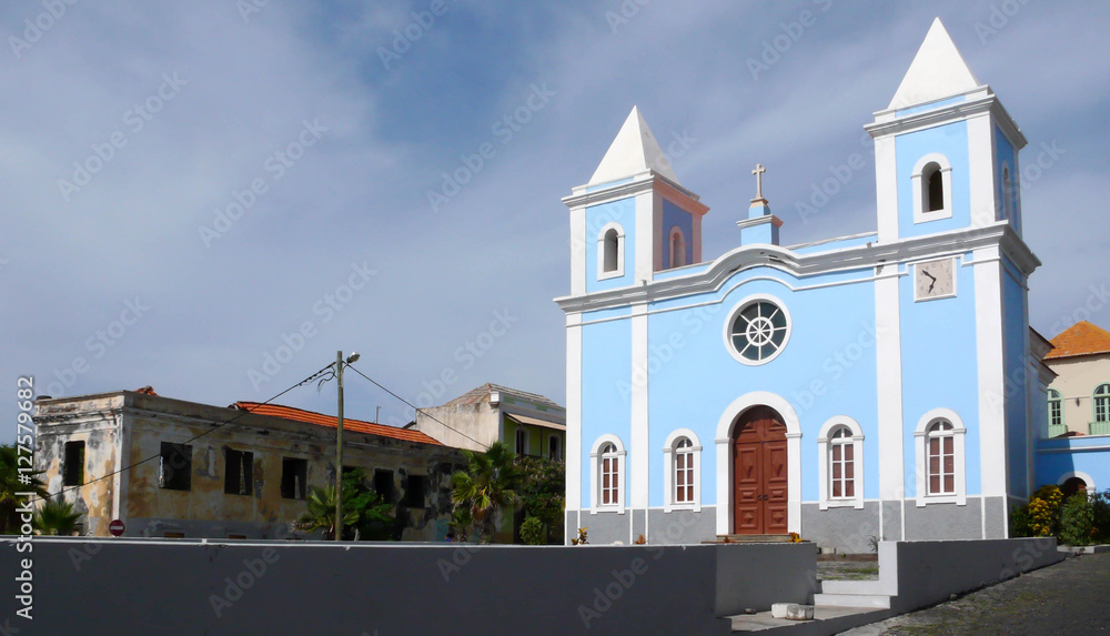 a church on the island of Togo in Cape Verde