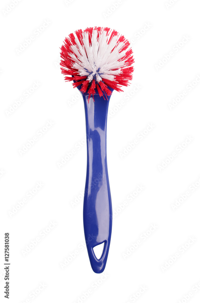 Brush with blue plastic handle Brush with blue plastic handle