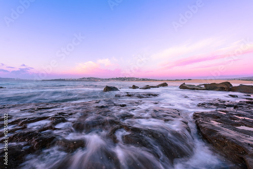 North Curl Curl Beach at sunrise in Sydney Australia