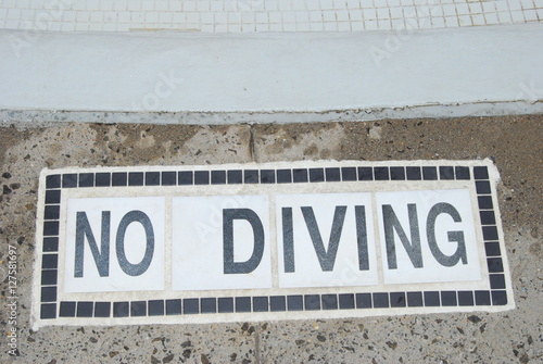 Sign  No Diving 