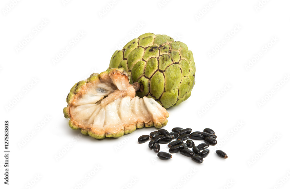 Fototapeta premium Fresh Custard Apple isolated