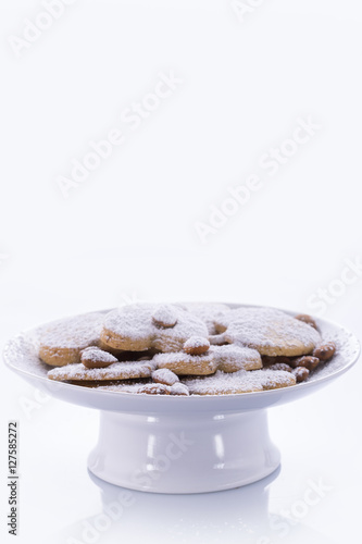 Shortbread cookies with almonds
