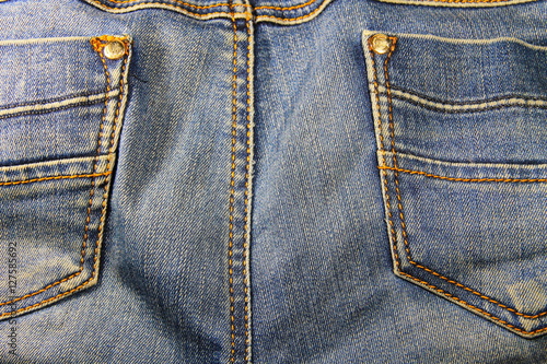 Jeans texture. Part of the blue jeans 