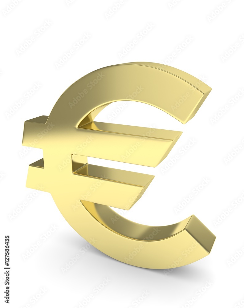 Isolated golden euro sign on white background. European currency. Concept of investment, european market, savings. Power, luxury and wealth. 3D rendering. Isolated golden euro sign on white background. European currency. Concept of investment, european market, savings. Power, luxury and wealth. 3D rendering.