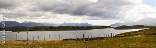 panorama of unspoilt nature in Patagonia near Ushuaia photo