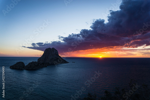 Sonnenuntergang im Westen von Ibiza