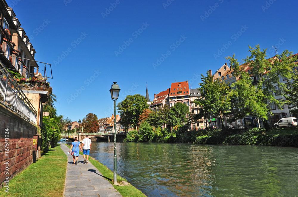 Strasburgo - Strasbourg, case e canali della Petite France, Alsazia