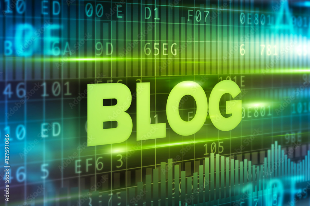 Blog abstract concept green text green background Blog abstract concept green text green background