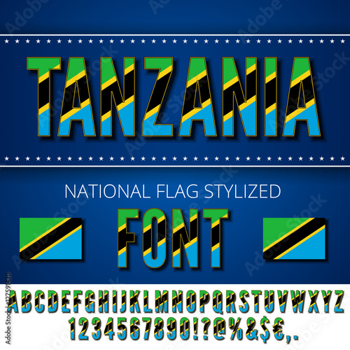 National Flag Font