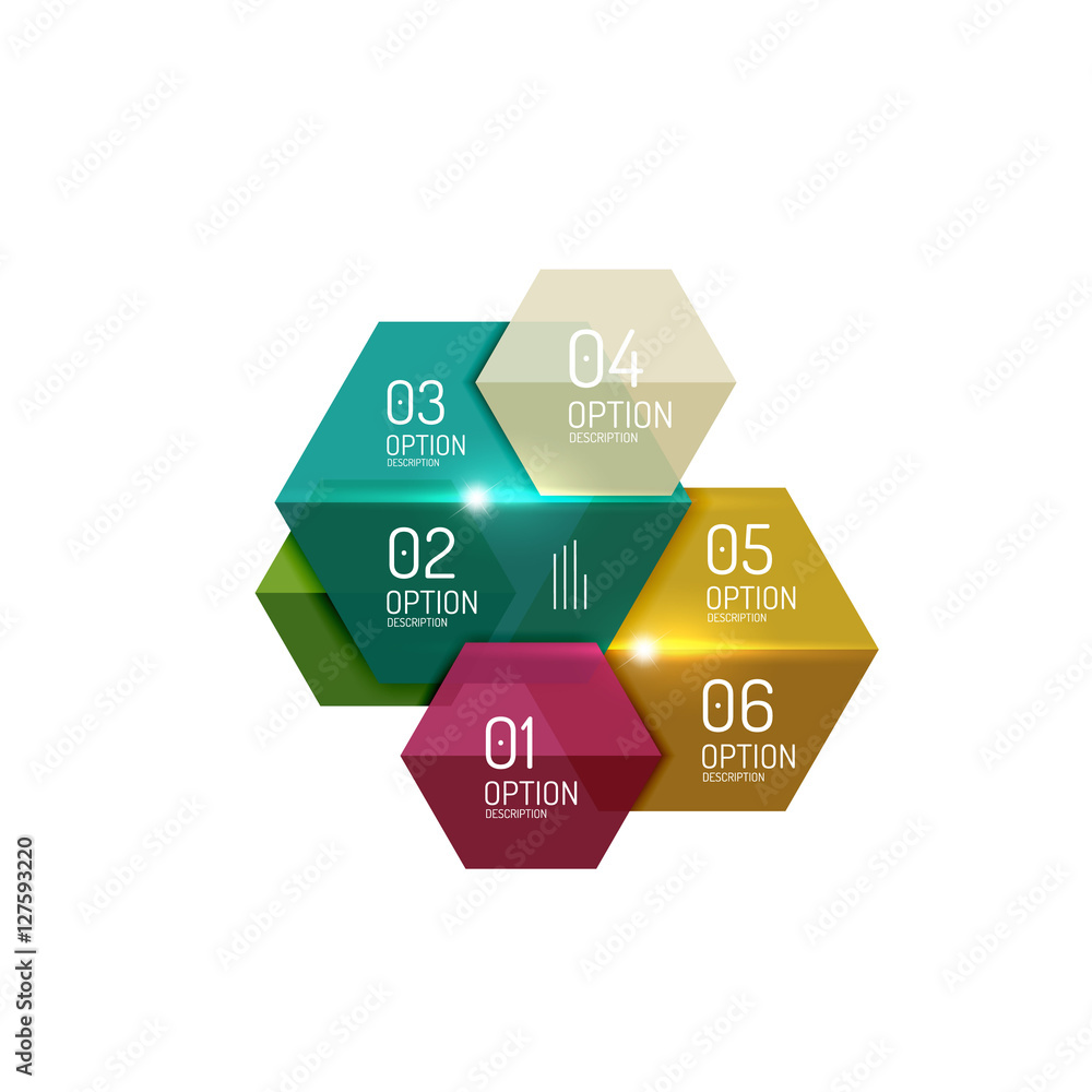Paper modern infographic geometric templates Paper modern infographic geometric templates
