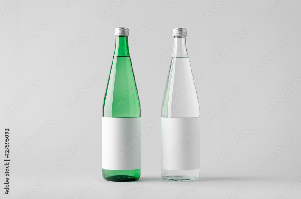 Water Bottle Mock-Up - Two Bottles Water Bottle Mock-Up - Two Bottles