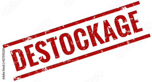 Destockage rond rouge timbre 