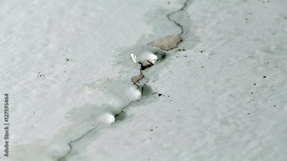 Water drips from ceiling. Faulty water supply in highrise building