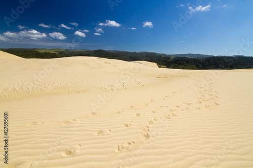 Footsteps on dunes