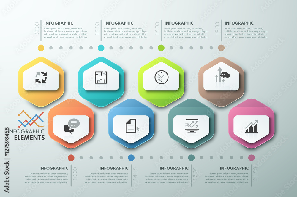 Modern infographics options banner.