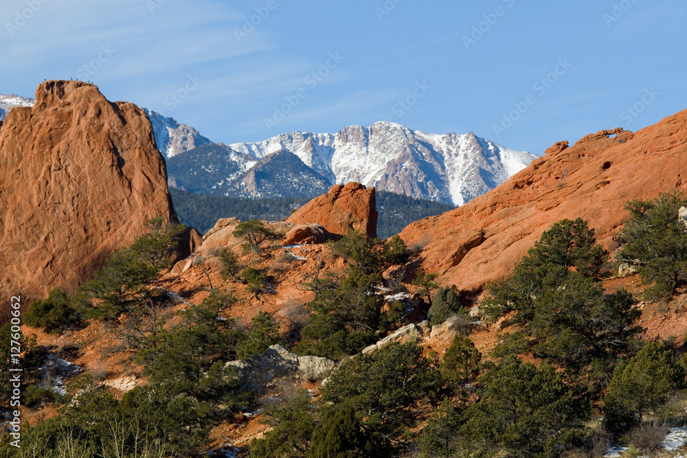 Garden of the Gods and Pikes Peak