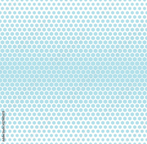 Abstract geometric hipster fashion pillow halftone hexagon blue pattern