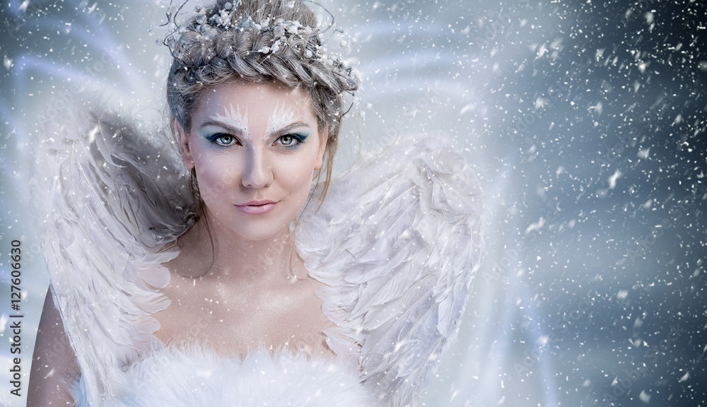 winter fairy with wings