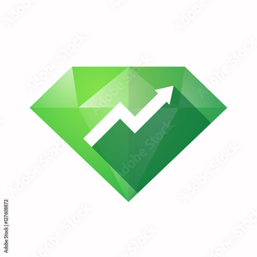 Free Download Isolated diamond with a graph - GFXLoad