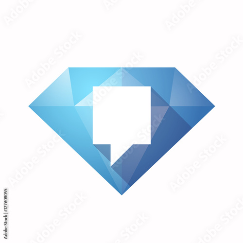 Isolated diamond with a tooltip
