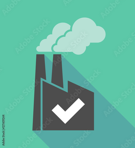 Factory icon with a check mark