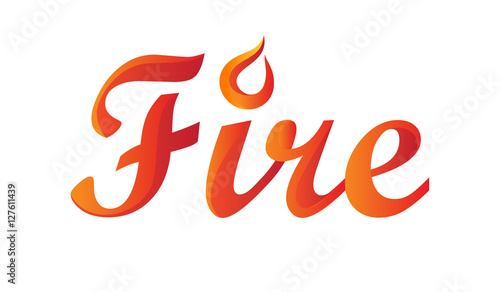 fire word in gradient
