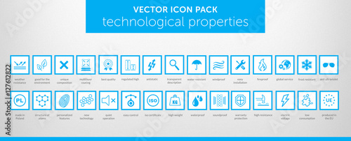 Properties of things VECTOR ICON SET vol. 4