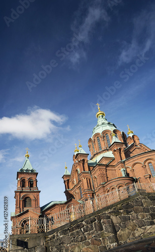 Uspenski orthodox church cathedral famous landmark in helsinki c