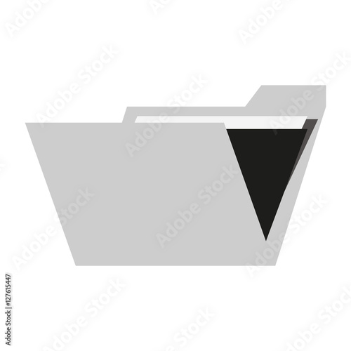 File icon. Folder document data archive and storage theme. Isolated design. Vector illustration
